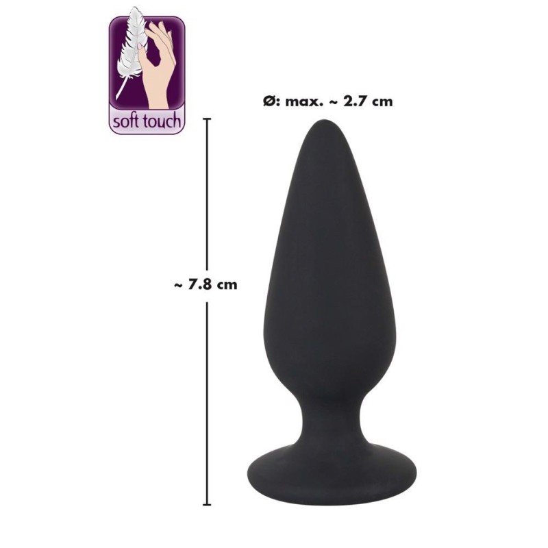 Zatyczka analna korek silikonowy sex plug mały 7cm